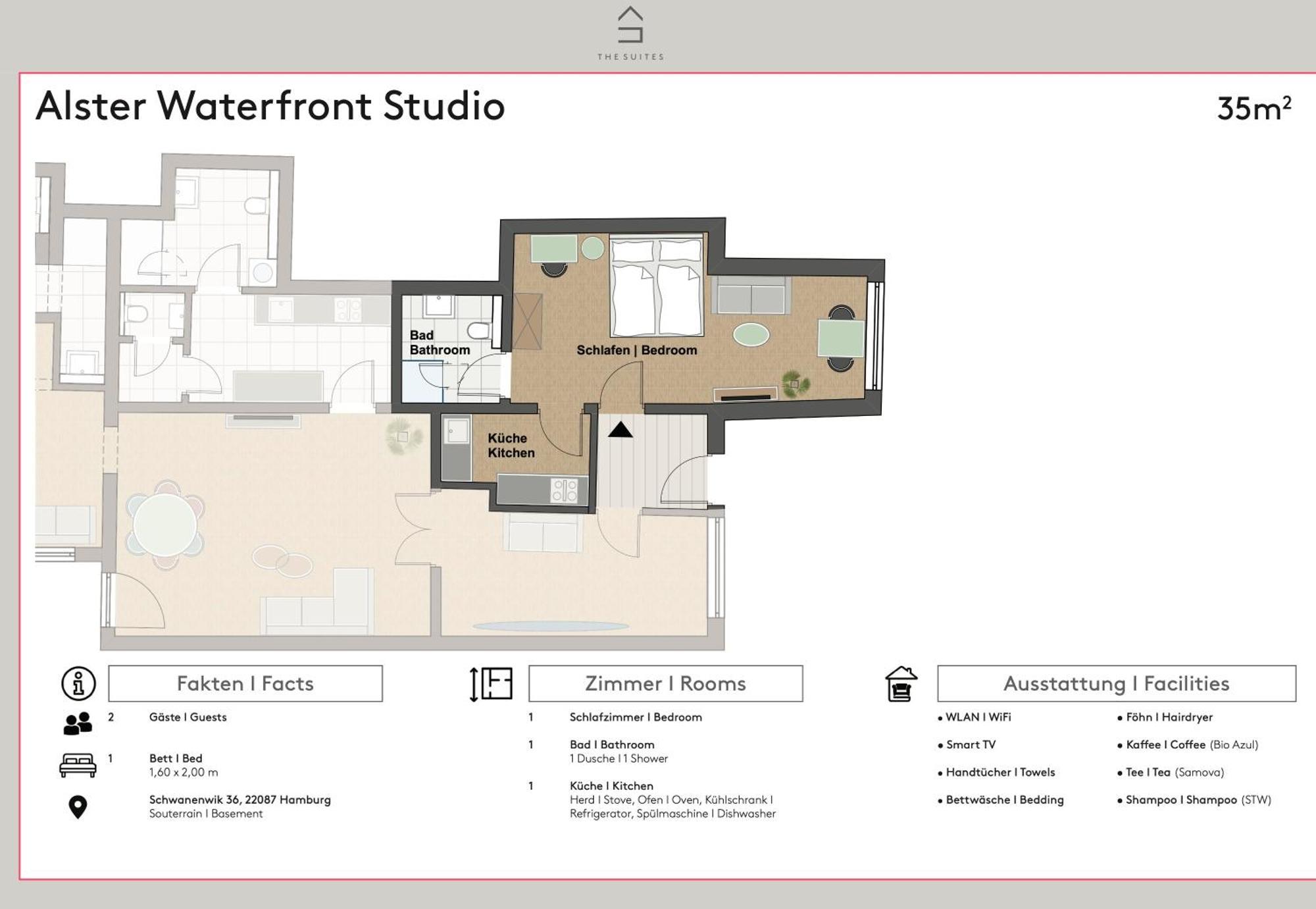 The Alster Waterfront Family Apartment Hamburg