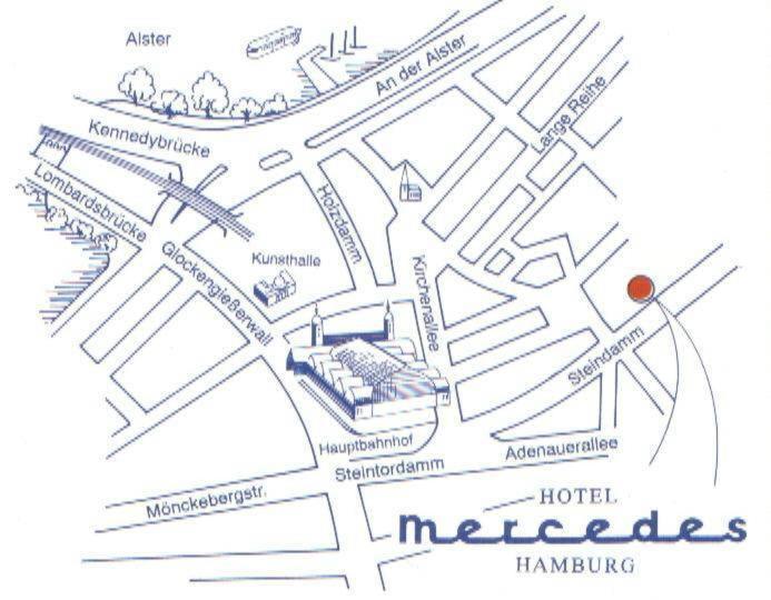 Hotel Mercedes/centrum Hamburg