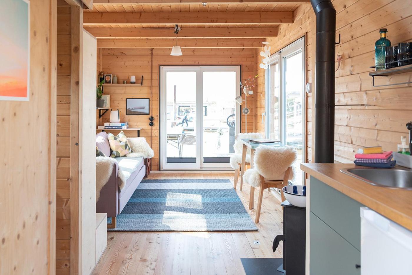 Tolles Tiny-hausboot Marianne Mit Dachterrasse * Hamburg