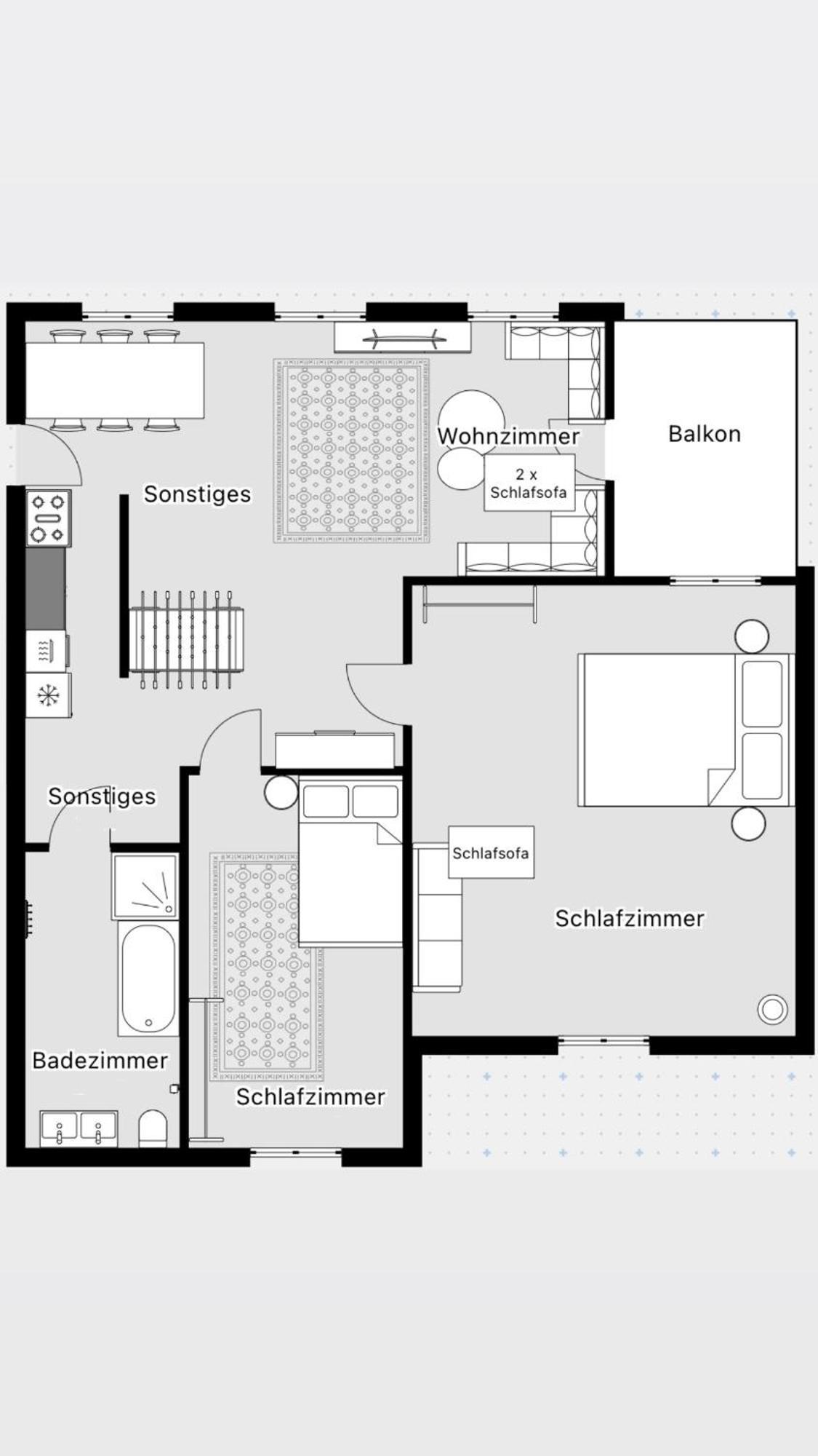 120qm/ Loft/ Tischkicker